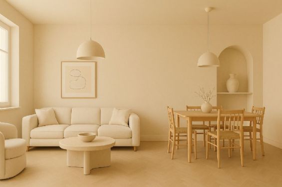 2025 奶油黃趨勢：低飽和中性調 × 微光澤材質